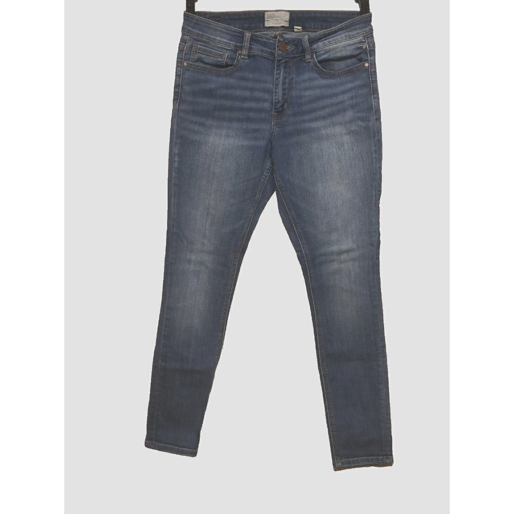 BKE Jeans Gabby Ankle Skinny Womens 28 Stretch Buckle Blue Curvy mid-rise EUC